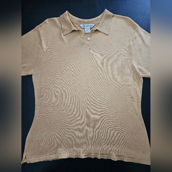 Vintage - Silk Austin Reed 2 Ply Orange Polo Jersey - Size XL - NWOT +1 Free - Picture 2 of 15